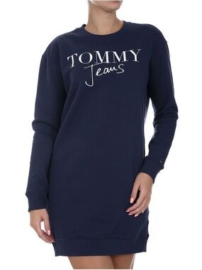 Tommy Hilfiger Navy Dress Sweatshirt with Red-White-Black Trim